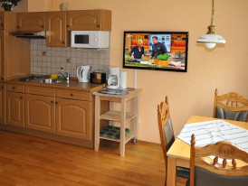 Wohnzimmer mit Küchenzeile